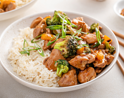 Mo: Geflügel-Gemüse-Reispfanne